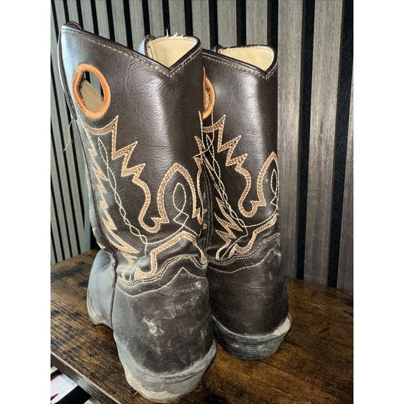 Smoky Mountain Boots Brown Western Youth Size 5 D Square Toe 1415Y - Picture 5 of 6